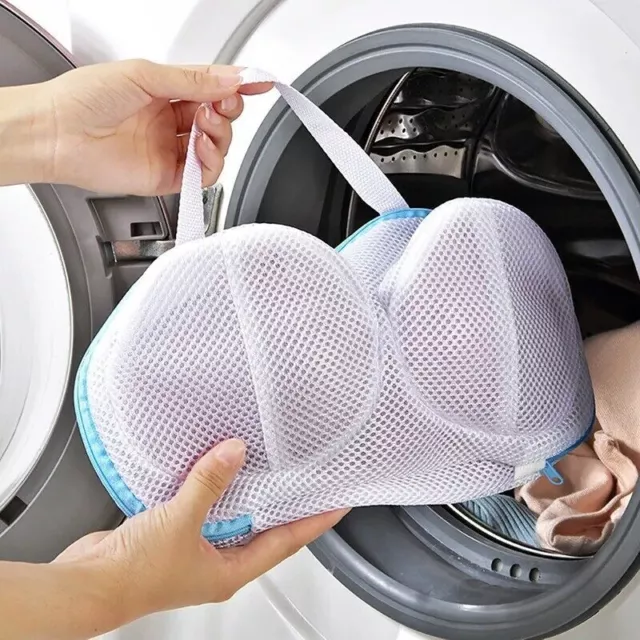 Bra Mesh Bag Machine-Wash Polyester Anti-deformation Laundry Brassiere Bag 1PC