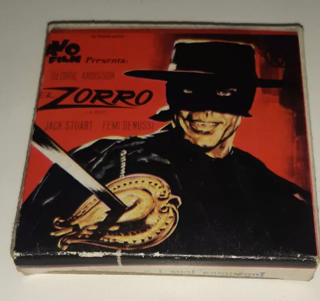 Video Pellicola Super 8 Mini Film Zorro e i Suoi Compagni Avo