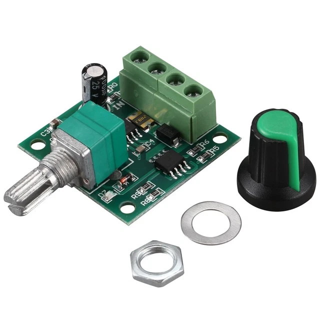 Low Voltage DC PWM Motor Speed Adjuster Module 1.8V 3V-5V-6V 12V 2A Q2L2
