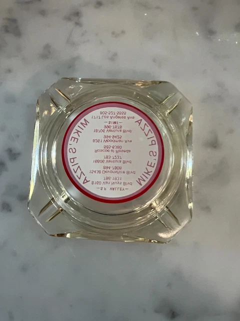 Rare 7 Locations Mike's Pizza Restaurant Ashtray Famous Van Nuys Location