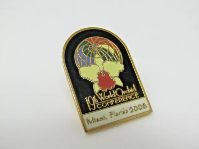 19th World Orchid Conference Pin Miami Florida 2008