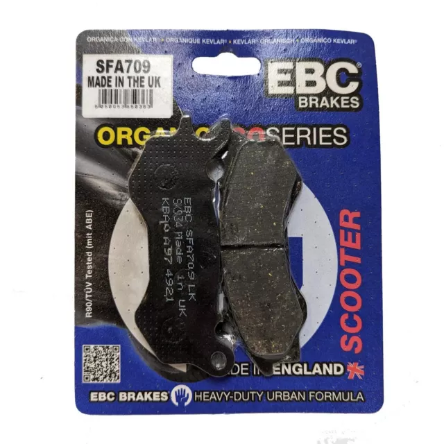 EBC SFA709 Organic Scooter Brake Pads - Sinnis RSX 125 17-20