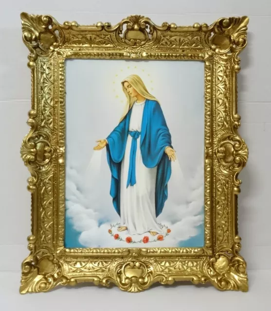 Cuadro Maria Magdalena Madre de Dios Iconos Cuadro Santos con Marco 56x46 CM