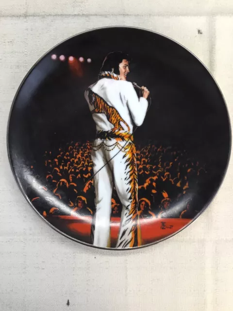 Elvis Presley: In Performance Delphi Plate #10 "On Stage In Wichita, 1974"