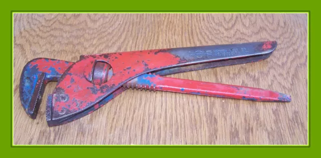 alte punzierte Rohrzange DDR Produkt Rollgabelschlüssel, Engländer, Franzose