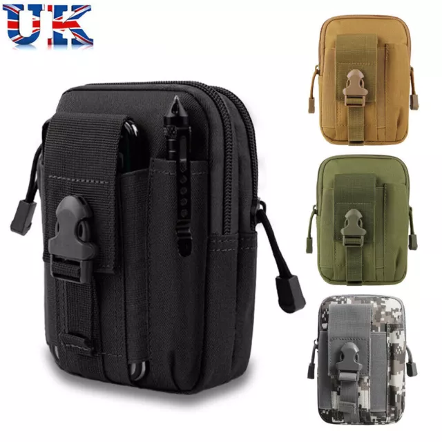 Tactical Molle Pouch Military Fanny Pack Purse Holster Hunting Waist Belt Bag