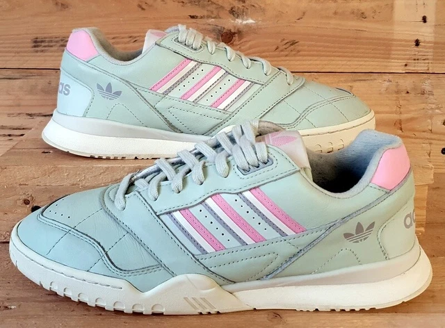 ADIDAS AR TRAINER Leather IL150250 Linen Green UK Size 10 Good