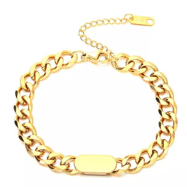 Thick Chain Titanium Steel Bracelet Women's Hip-Hop Niche Cold Style Wrist Chain