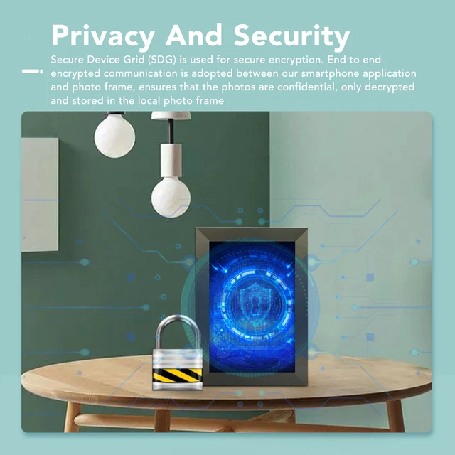 (Spina UK) 10,1 pollici cornice digitale WiFi FHD IPS touch screen immagine intelligente