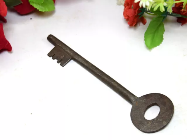 Vintage Vecchio Grande Misura Chiave Scrivania Mobili da Collezione Table Decor.