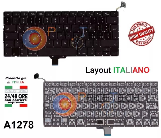 Tastiera ITALIANA per APPLE A1278, MB467, MacBook Pro 13" (Mid 2009)
