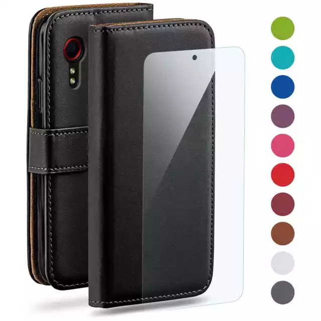 Handy Tasche für Samsung Galaxy XCover 5 Schutz Hülle Etui Handyhülle mit Folie