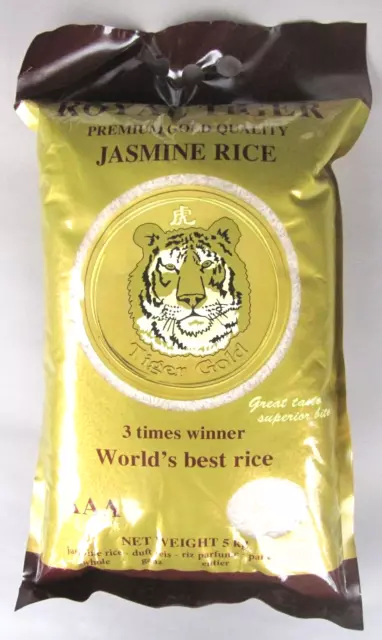 (2,59€/Kg) 5kg Royal Tiger, Jasmin-reis Premium Gold Qualität AAA extra lang