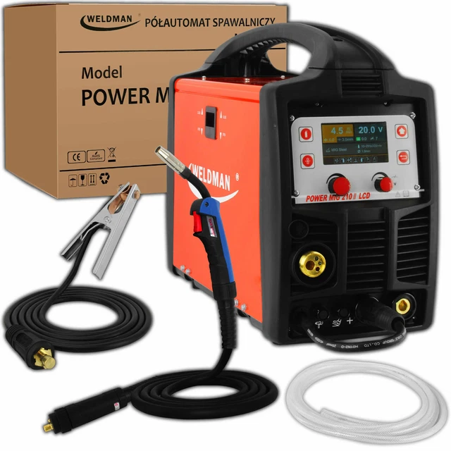 Weldman Power MIG 210 LCD Synergy Poste à souder soudage 200A MIG/MAG
