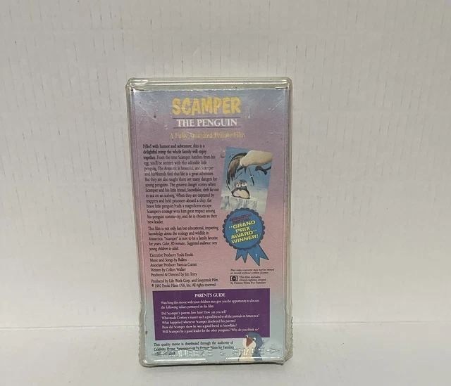 SCAMPER THE PENGUIN VHS Tape 1992 Fully Animated Family Feature Film £8 ...