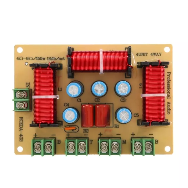 3X(Altavoz de 4 VíAs 2 Piezas Divisor de Frecuencia de Graves y Agudos para2257