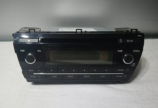 Toyota 2014-2016 Corolla AM FM Radio w Single Disc CD player 86120-02F60 518C6