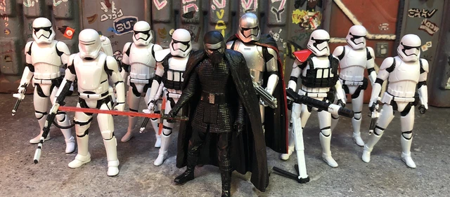 Star Wars First Order Stormtrooper Flametrooper Kylo Ren Phasma Army Lot 3.75