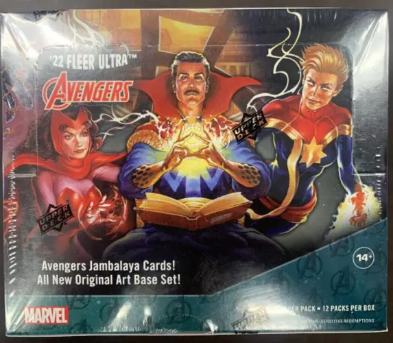 2022 Upper Deck Ud Fleer Ultra Avengers Marvel Factory Sealed Hobby Box New