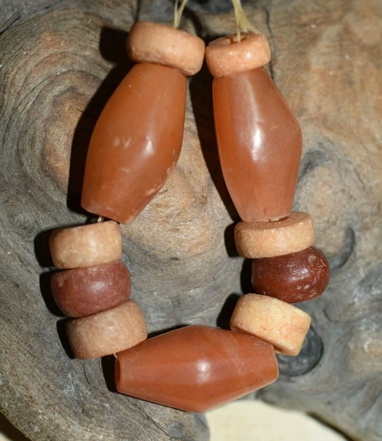 Ancient Agate Stone Excavated Djenne Dig Beads Mali African Trade 1000 Years Old 3