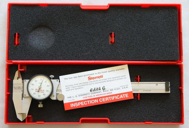 Starrett No. 120A-6 Dial Caliper with Hard Case Reloading Starrett No. 120A-6 Dial Caliper with Hard Case Reloading
