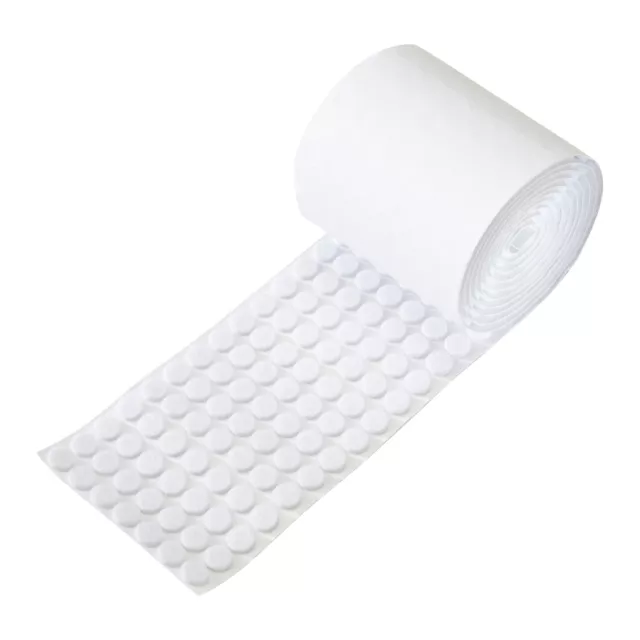 Rok Hardware 168 Heavy Duty Self-Adhesive Felt Pad Bumpers, 3/8" Diameter, White