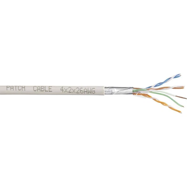 Câble réseau CAT 6 SF/UTP TRU COMPONENTS CAT 6/CCA 1567182 4 x 2 x 0.27 mm²