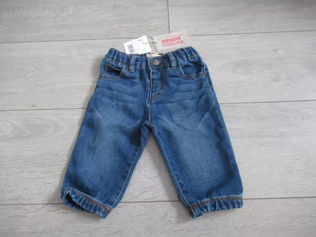 bébé garçon pantalon jean bleu DPAM Taille 9 mois NEUF