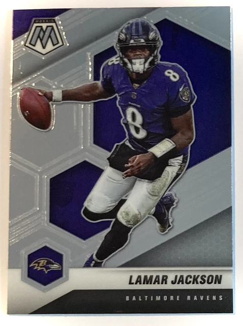 2021 Panini Mosaic Ravens Qb Lamar Jackson Football Card #19