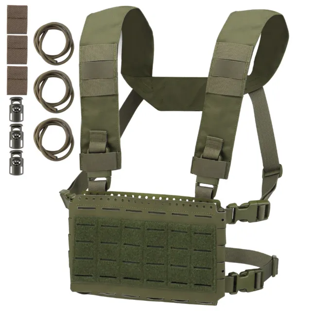 MOLLE MK5 Chest Rig SS MKV Micro Fight Chassis Placard Hook Loop Airsoft