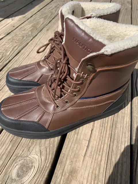 NAUTICA MENS LOCKVIEW Utility Boots US Size 11 25.99 PicClick
