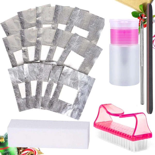 Cepillos de pedicura esmalte de uñas removedor de láminas pelador de cutículas