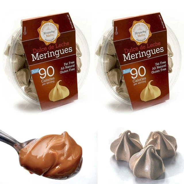 2 Paquet Dulce De Leche Meringue Cookies sans Gras Gluten Kascher Bonbons Treats