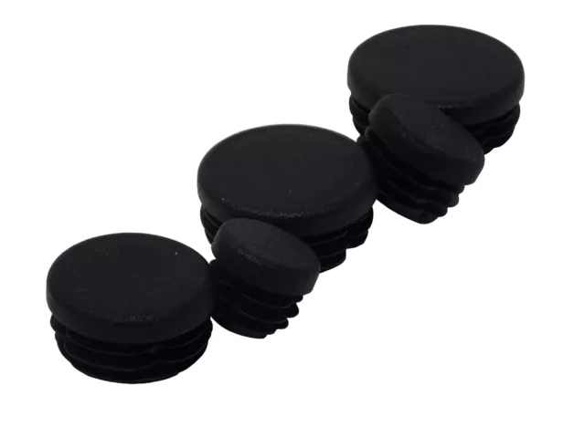 SBS Tapones de Lámina 20mm Hasta 60mm Redondo Tapas Tapón Gorras Casquillos Tubo