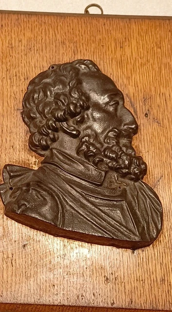 Henri IV Buste en plâtre de moulage H:15cm