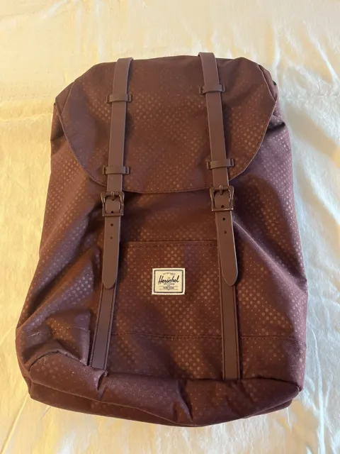 Herschel Supply Co. Retreat Maroon Backpack Padded Laptop School Bag