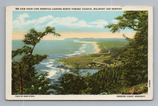 Cape Perpetua Yachats Waldport Newport Coast Highway Oregon Postcard