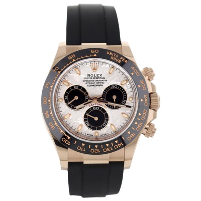 ROLEX DAYTONA CHRONOGRAPH Rose Gold Meteorite Dial Rubber Oysterflex 40mm 116515 $125,250.00 