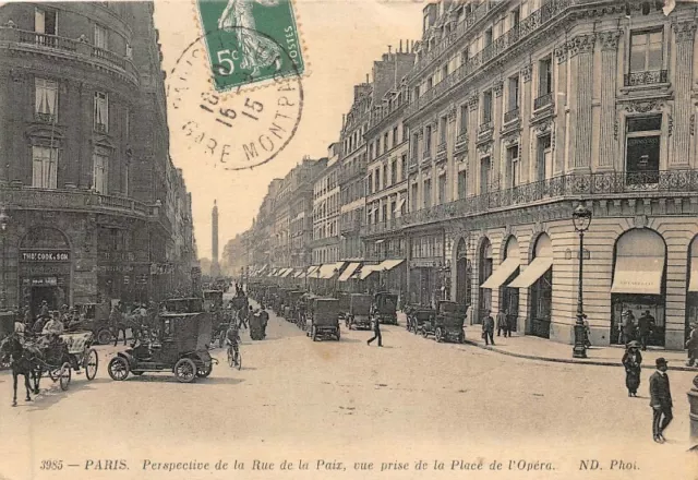 PARIS - Perspective de la Rue de la Paix, vue prise de la Place de l'Opéra