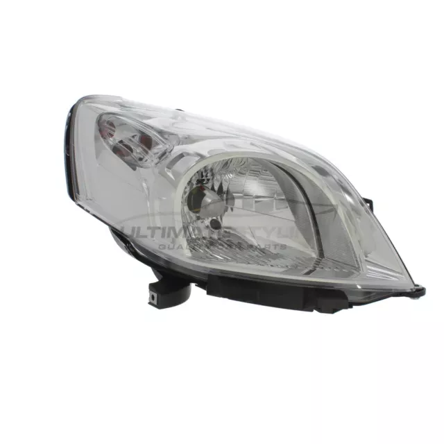 Headlight Peugeot Bipper Van 2008-2016 Chrome Inner Headlamp Drivers Side Right