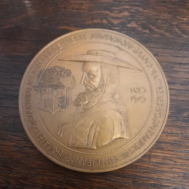 1980 - Médaille en Bronze - Bronze medal - Centenaire siège de Rhodes- Aubusson