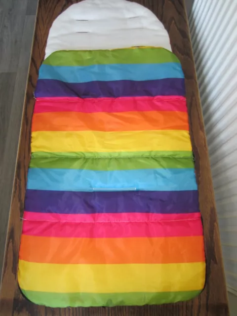 Manguito universal se adapta a cochecito cochecito cochecito colores arco iris peso verano 