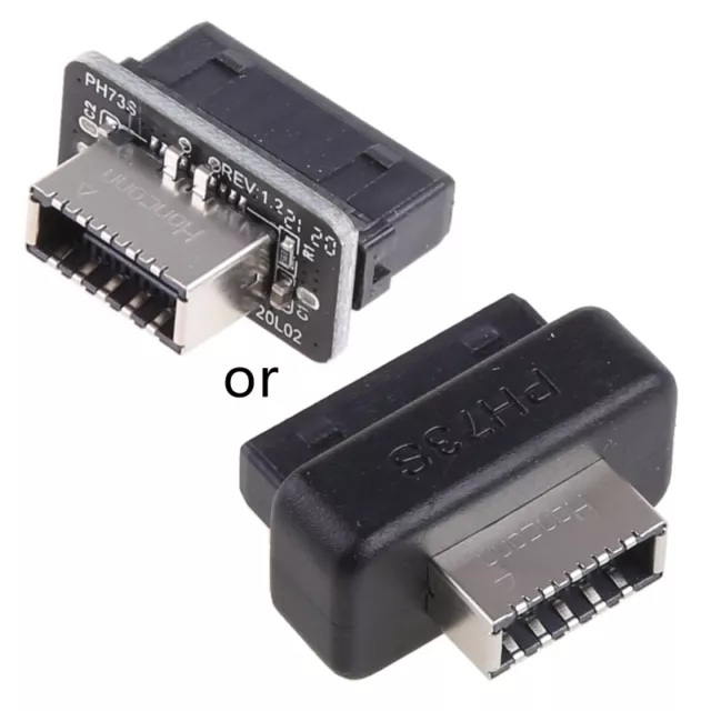 Motherboard USB3.0 (3.1 Gen 2) 19P Header to USB 3.1 Type-E 20P A-Key Header