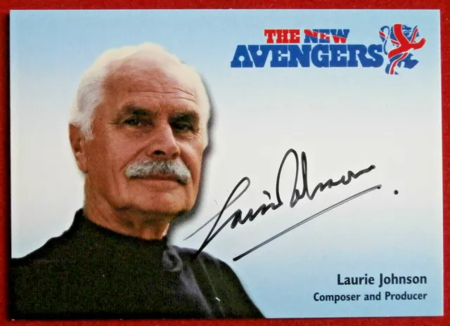 THE NEW AVENGERS - LAURIE JOHNSON - Hand-Signed Autograph Card - 2006