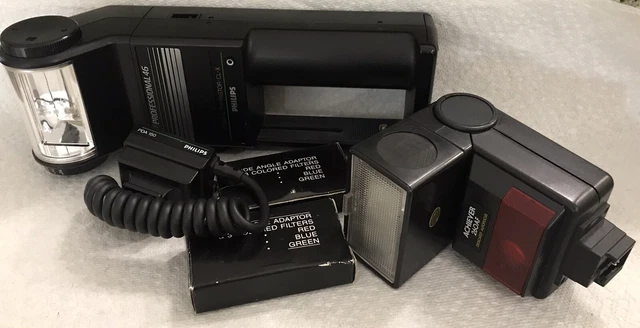 Achiever 260AF Flash Dedicated Autofocus Colored Filters & Phillips Pro 46 Fkash