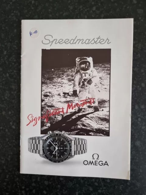 A 1989 Small OMEGA 'Speedmaster' Significant Moments. Watch Brochure. English.