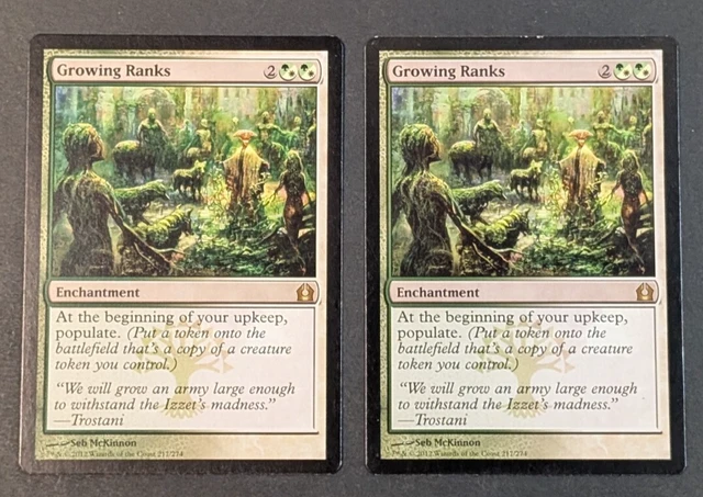 MTG - 2X Growing Ranks - Return to Ravnica - NM/LP - Rare - Magic The ...