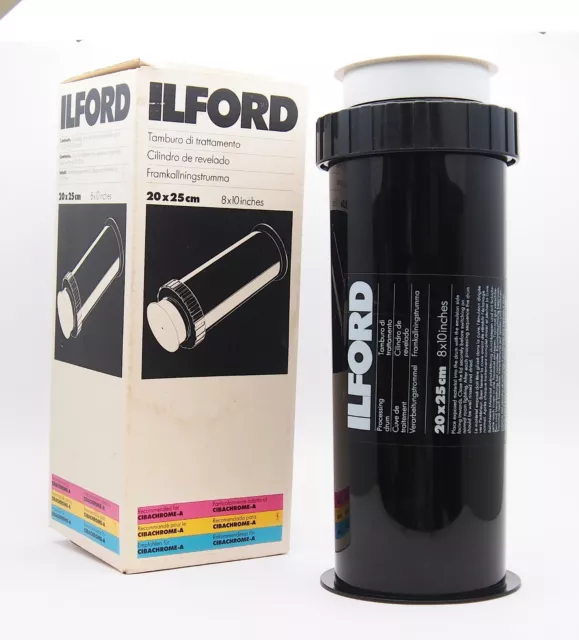 Ilford 20x25cm 8x10 Inch Processing Drum, Boxed - UK Dealer