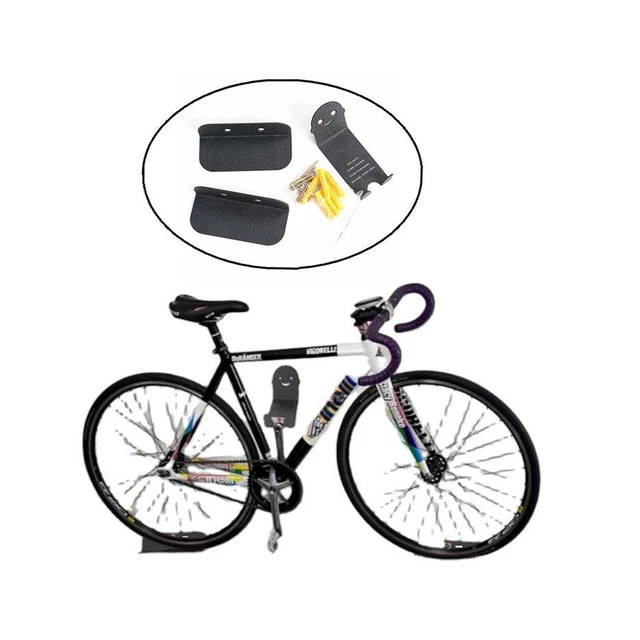 6pcs Bike Pedal Hook Wall Mount Bracket Hanger Tire Holder Storage Bicycle Rack 3