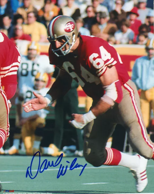 Dave Wilcox Autographed 8x10 San Francisco 49ers HOF Free Shipping Rare #S2077